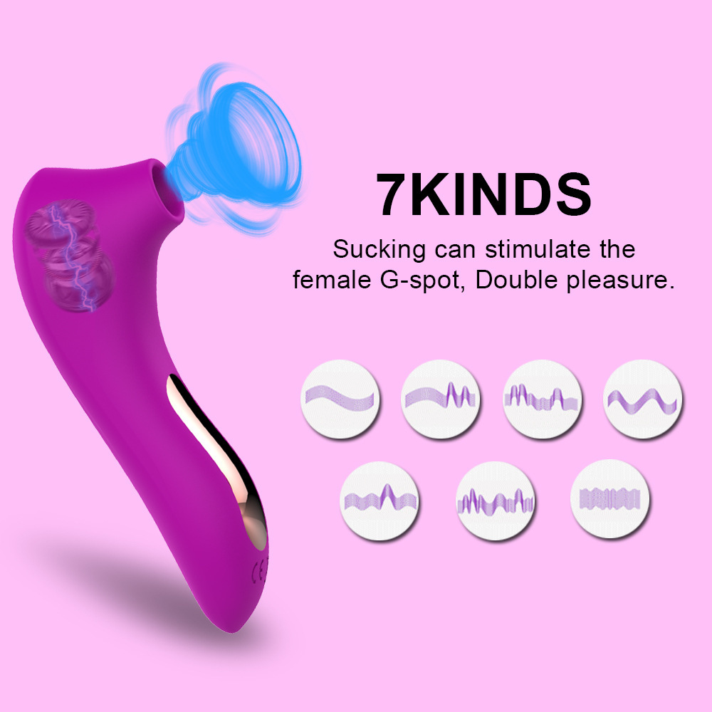 Sucking device, 7-frequency chest stimulation, female masturbation device, adult sex toy details Picture