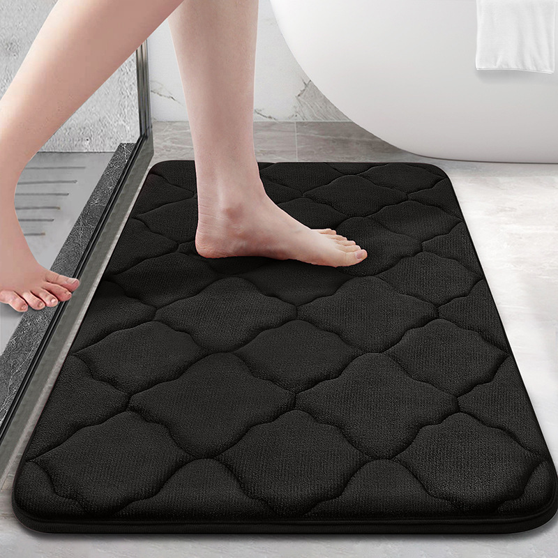 Junxi bathroom anti-slip mat, thickened slow-rebound sponge mat, bathroom door memory foam floor mat, absorbent mat full figure
