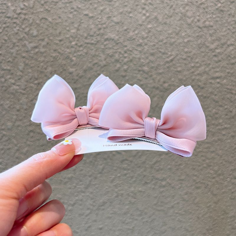 Shop Created By 2023 Three-Dimensional Bow Hair Clip Children's High-End Hair Clip Girls Snow Gauze Hair Accessories Baby Clip Application Scenario