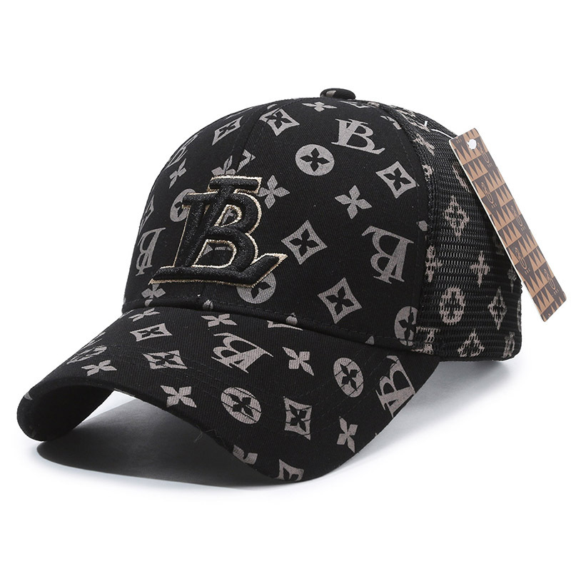 New classic floral light luxury peak embroidered letter baseball cap, sunshade, sun protection, fashionable, casual and versatile, suitable for both men and women for outings Item Picture