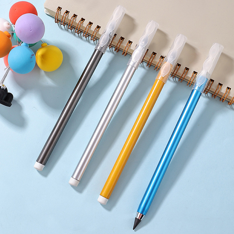 Endless black technology, no need for sharpening, ink-free, eternal upright posture, drawing and sketching not easy to break, erasable HB writing pencil full figure