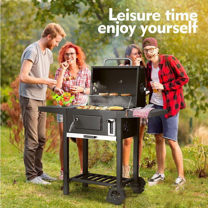 bbq grill for home outdoor patio can be raised and lowered with barbecue grill Specification drawing
