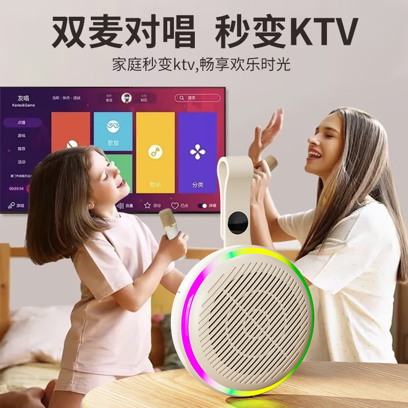 K6 Home karaoke waterproof high-power subwoofer, outdoor microphone, Bluetooth speaker, wireless microphone Application Scenario