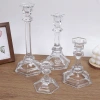 Transparent glass wax table decorative ornaments, European-style handicrafts, high candlesticks, church decorative ornaments, Zhongdongfeng details Picture