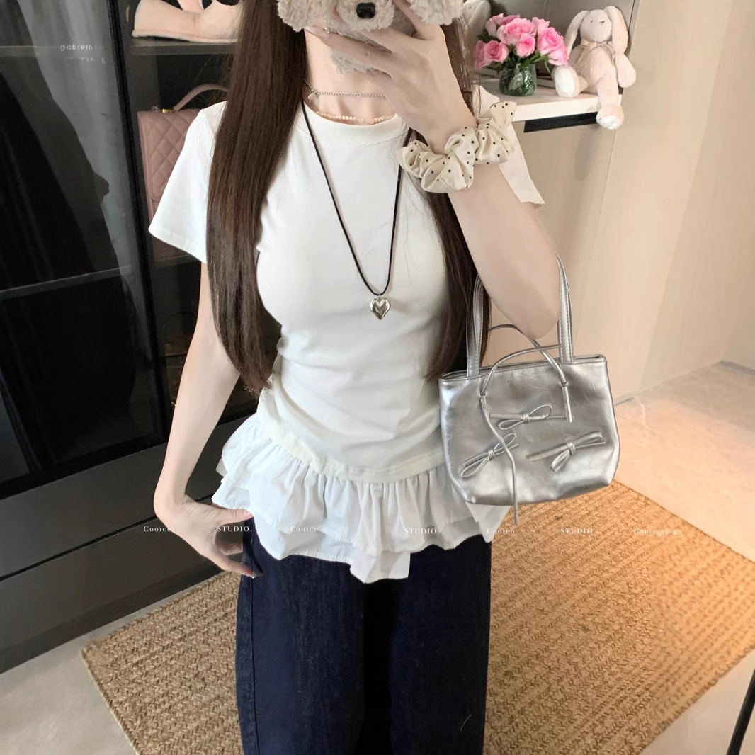 女式T恤实物图