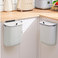 塑料壁挂式垃圾桶滑盖带盖卫生间厨房橱柜门悬挂可粘贴挂钩垃圾桶图