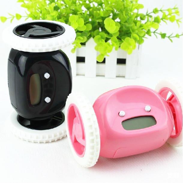 Creative running digital led alarm clock, lazy person alarm clock, running silent clock, alarm clock, creative gift