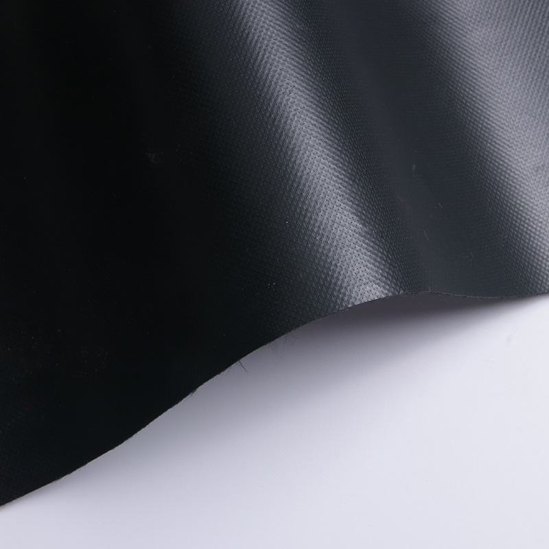 黑色大量现货600D平纹PVC牛津布 3*4涤纶防水布料箱包帐篷布料