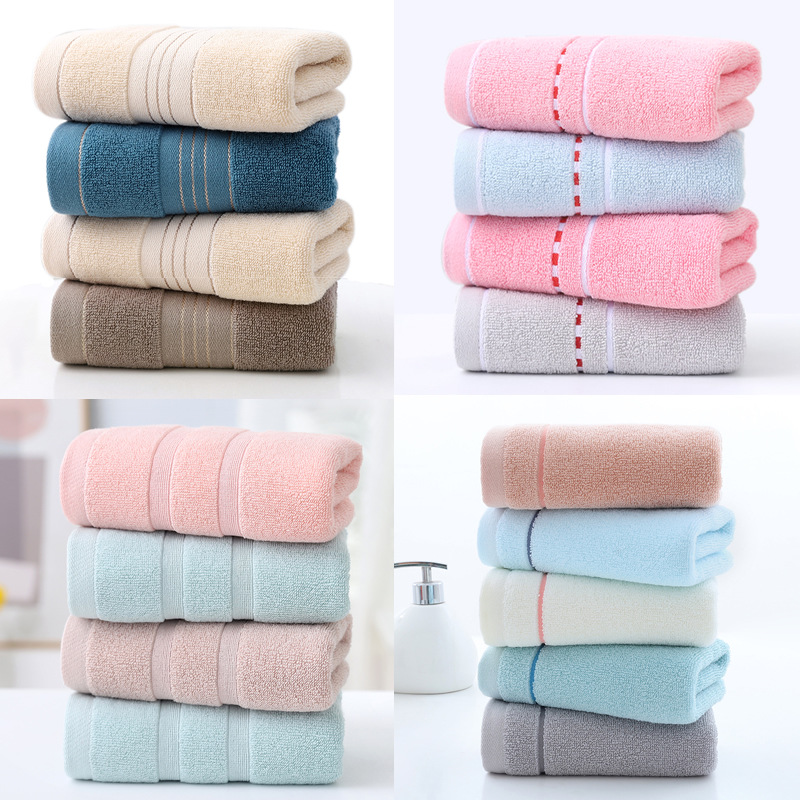 Factory Wholesale Pure Cotton Towels All Cotton Household Absorbent Towels With Hand Gift Logo Design Hotel Towels details Picture