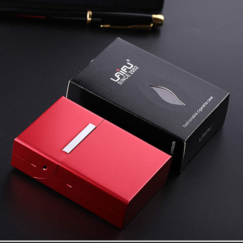 The magnetic flap aluminum cigarette box is pressure-resistant, moisture-proof, portable and can hold a whole pack of cigarettes. It can be placed in a personalized laser 20-cigarette box Application Scenario
