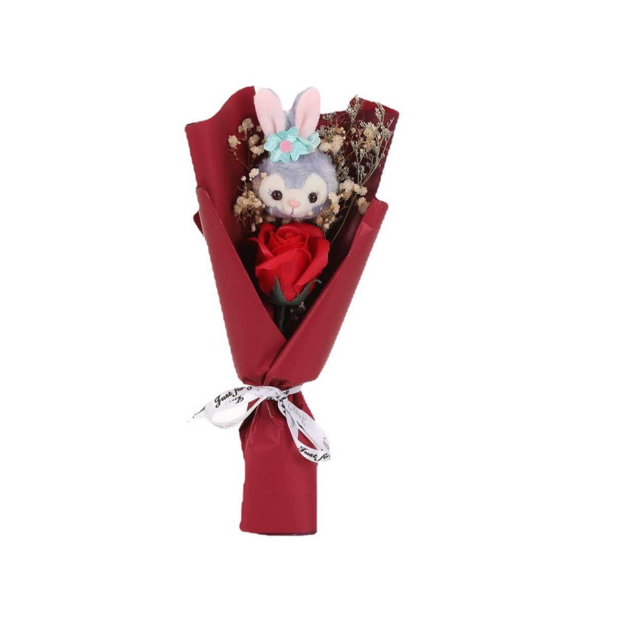 纸包铁丝/香皂花/花泥/鲜花永生花/花束铁丝白底实物图