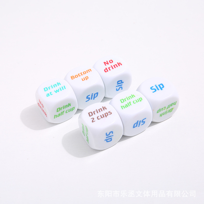 骰子/亚克力骰子/亚克力黑色骰子/黑色骰子/发光骰子产品图