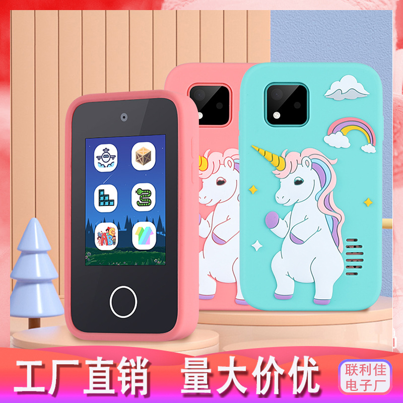 跨境新款儿童手机触摸照相机高清拍照录像游戏音乐卡通玩具代发