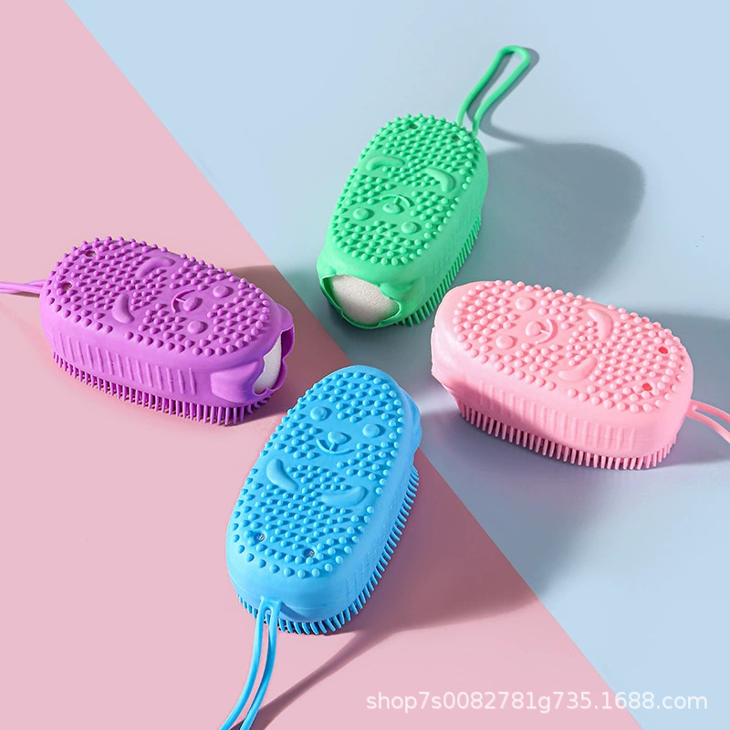 Douyin Bubble Bath brush, a perfect tool for massaging, dusting and scrubbing the back. Back dead skin removal bath brush, a powerful double-sided bath towel