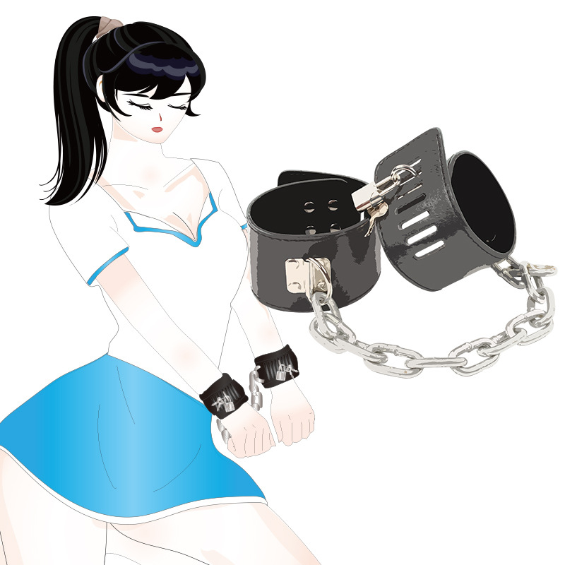 Adult sex toys Alternative toys Lock chain handcuffs foot handcuffs sm chain bondage sex toys Sex toys Sex underwear