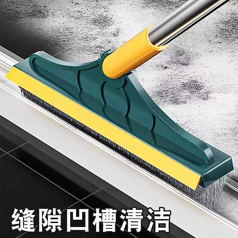 Toilet Brush And Wiper One Hair Replacement Bathroom Floor Brush Tile Toilet Two-In-One Clean Brush Bristles details Picture