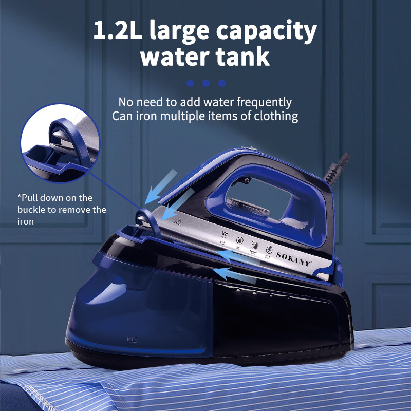 Cross-border SOKANY188 large water tank Iron Steam Iron Portable Iron Steam Iron Specification image