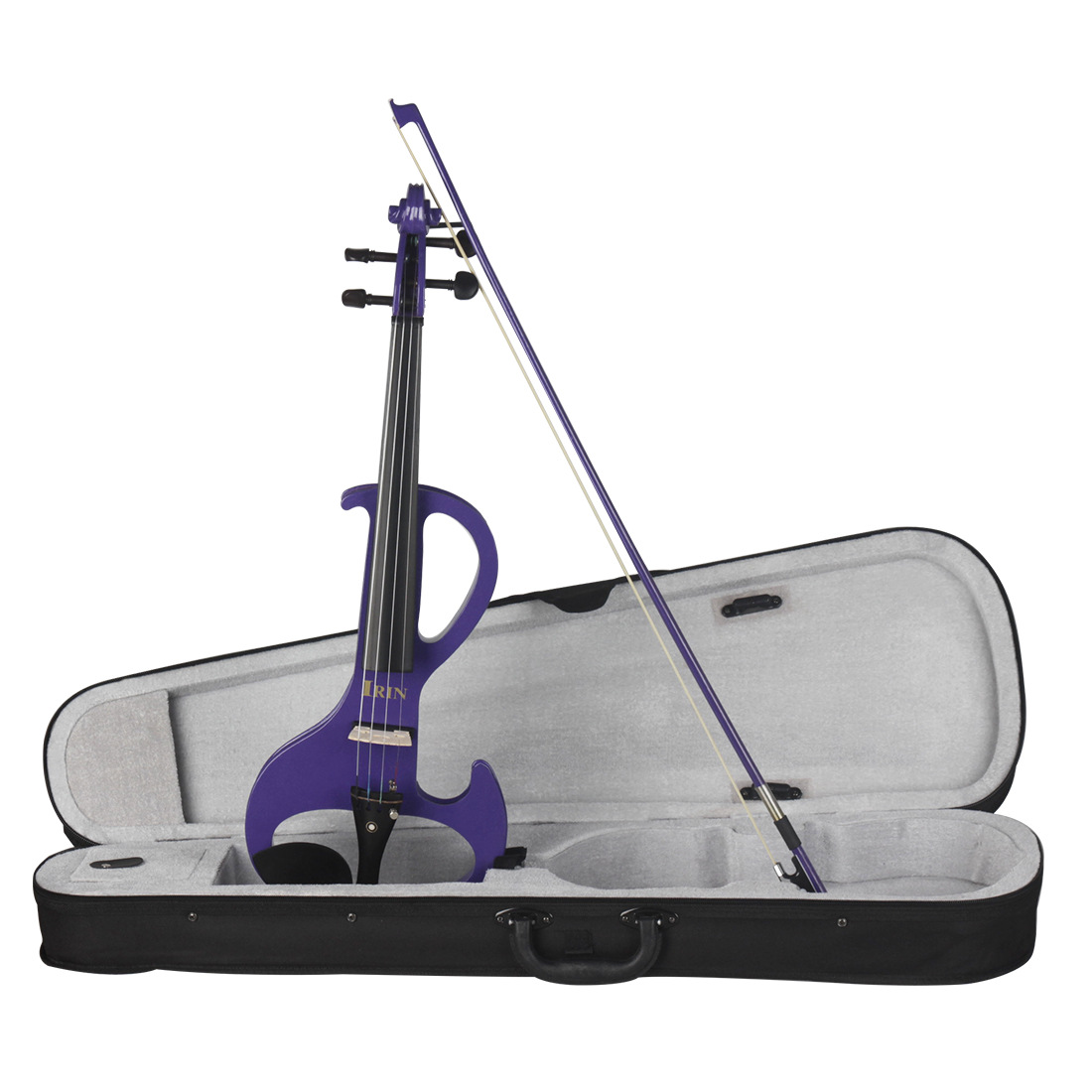 Wholesale 4/4 electro-acoustic violin sets for children, adults, and beginners to play dola string instruments, electronic violins details Picture