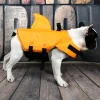 New pet clothing, shark fin dog swimsuits, large and small dog water entertainment fashion swimming pet life jackets Specification image
