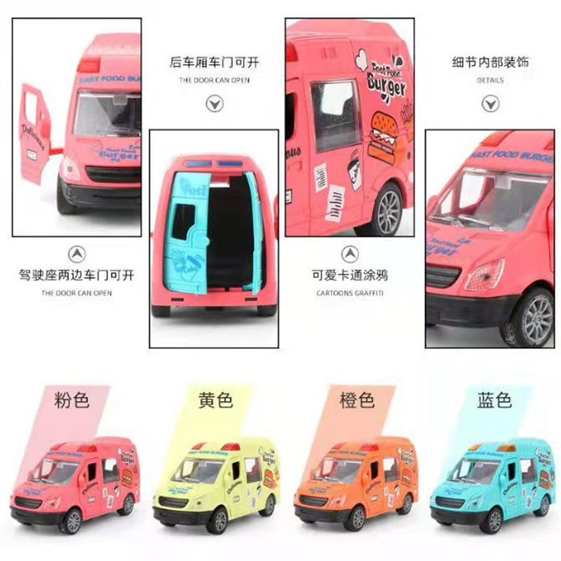 Wholesale of cross-border fun children's toy cars, ice cream vending cars, inertial rebound car models, and toys for boys and girls Application Scenario