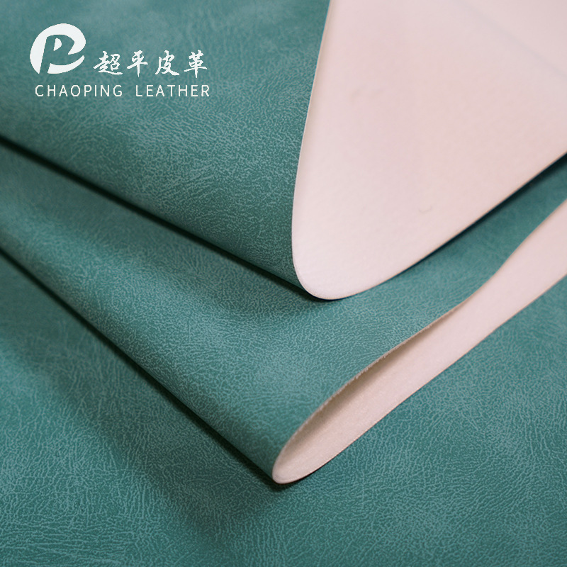 Multicolored Yangba pu leather 0.8mm, cotton-like fleece base with a fleece feel, multi-color leather fabric for luggage, belts, shoes and seats details Picture