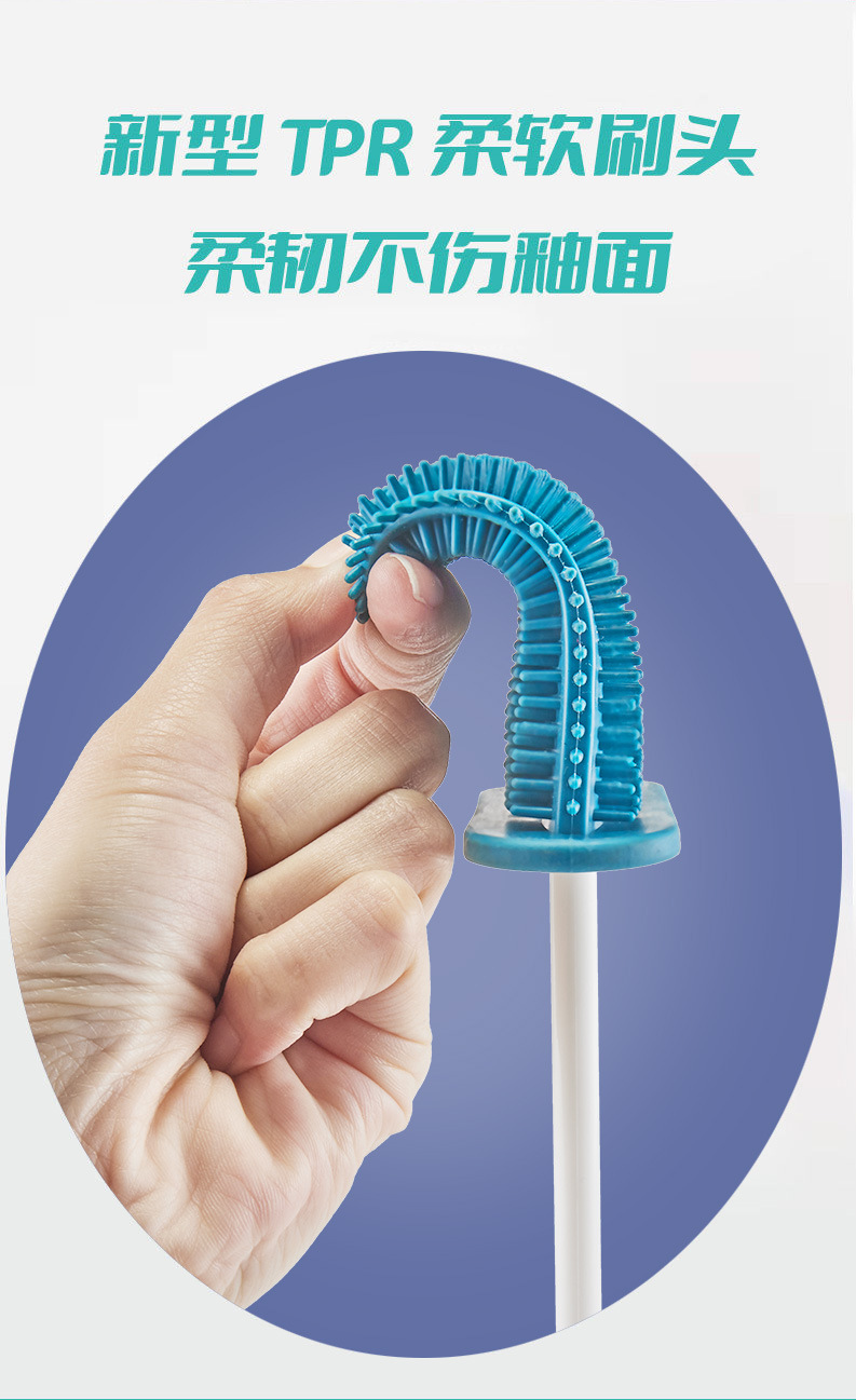 日式马桶刷三件套装挂壁式创意S型清洁刷卫生间厕刷壁挂刷子详情3