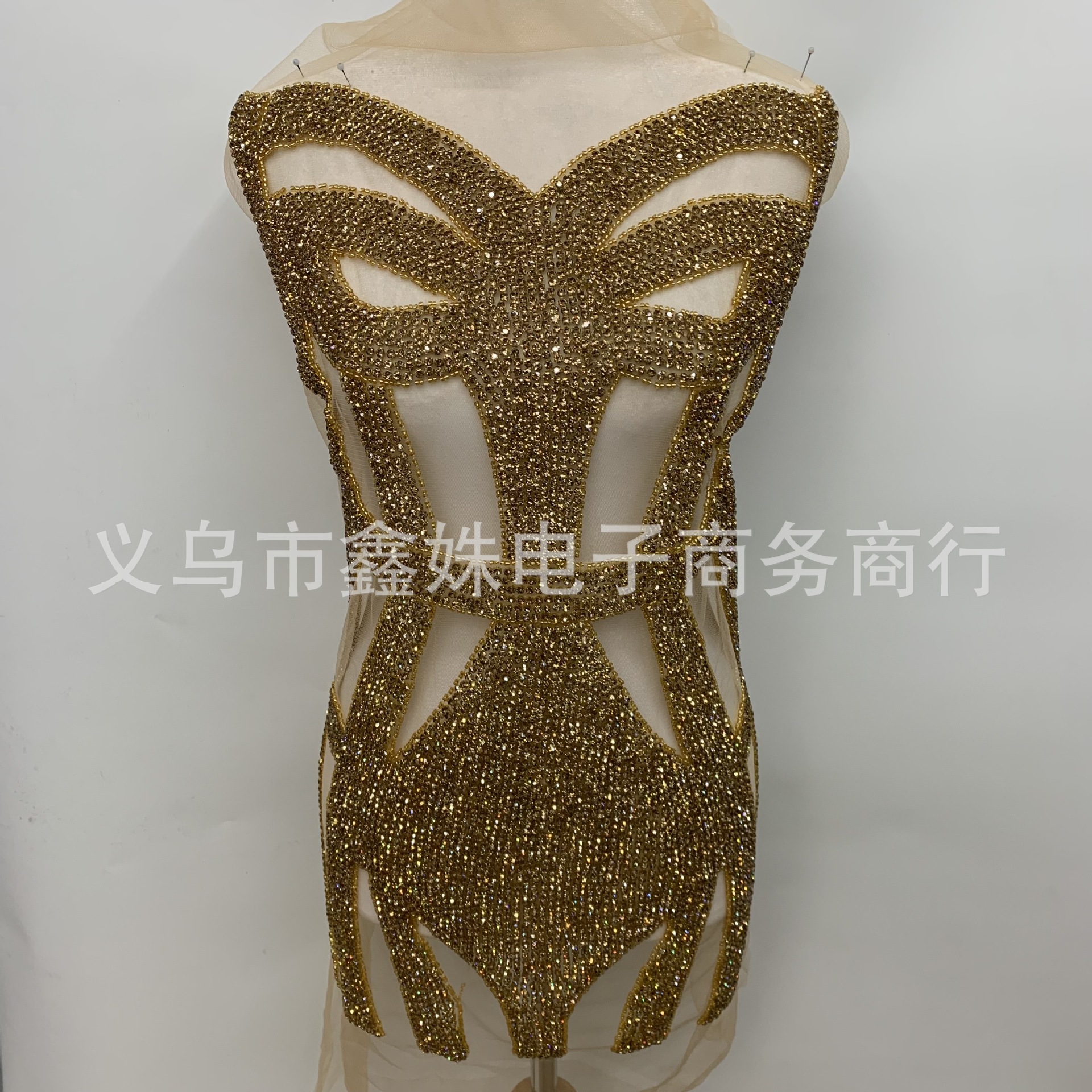 Unique new products, handcrafted luxury clothing pieces, wedding gowns, evening gowns, performance costumes, high-end rhinestone clothing accessories