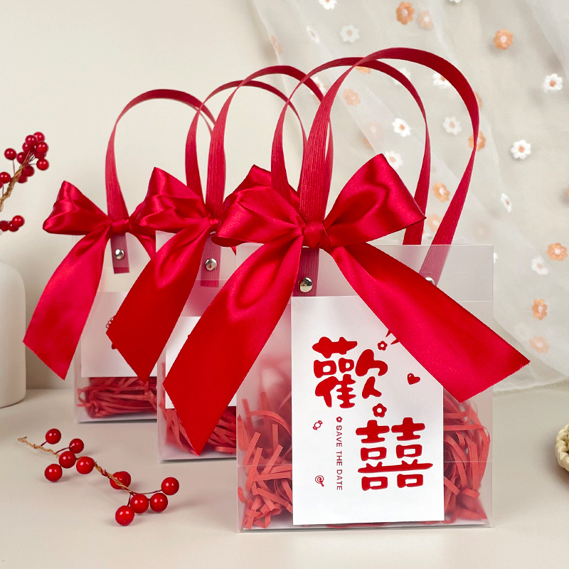 Wedding souvenir bags, high-end gift bags, wedding gift boxes, empty boxes, wedding candy bags, hand-held bags for bridesmaids details Picture