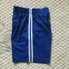Men's knitted sports shorts, football, running, mountaineering, fitness training capri pants, moisture-absorbing group purchase, printed words, no pockets details Picture