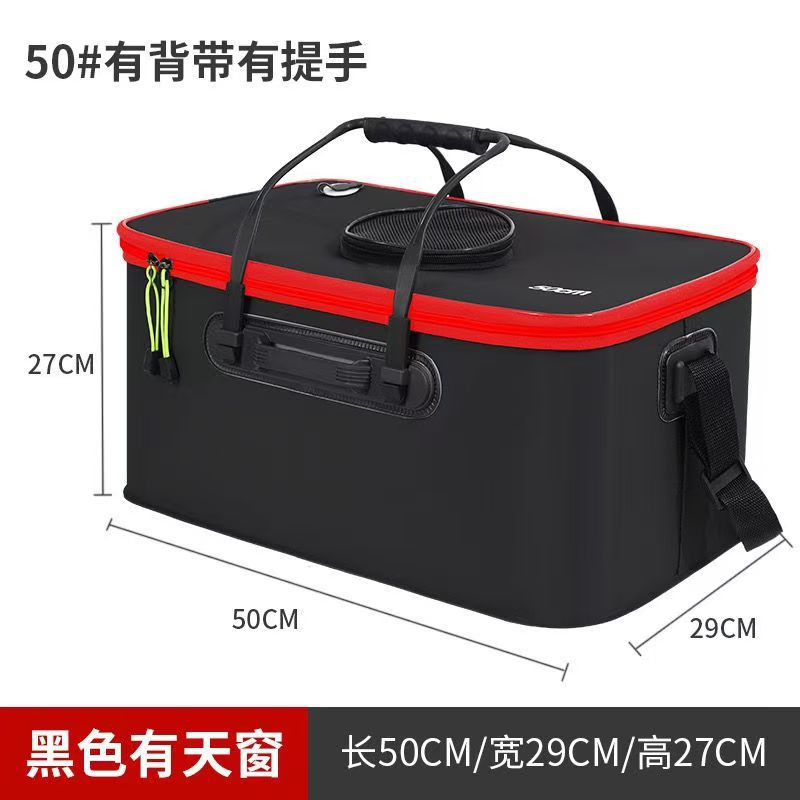 Wholesale fishing gear, fishing buckets, live fish buckets, EVA multi-purpose, foldable outdoor car wash buckets, fish keeping buckets pic 4