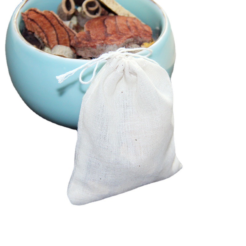 15*20Cm Pot Soup Stew Meat Mix Bag Spice Gauze Bag Pure Cotton Brine Bag Filter Bag Chinese Medicine Bag Item Picture