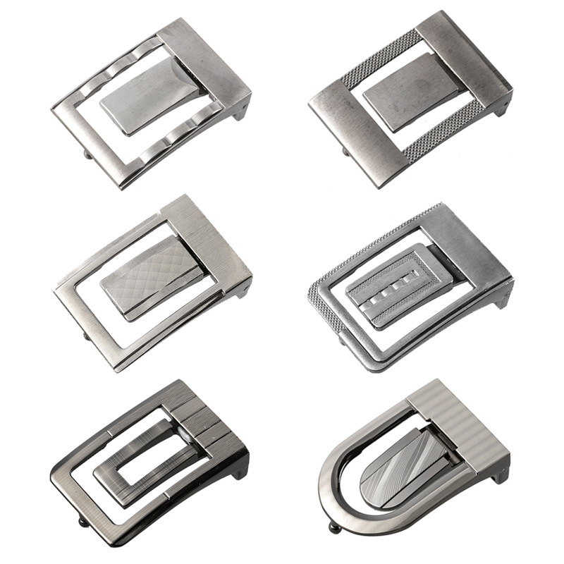 New Trend Men Smooth Zinc Alloy Film Plate Buckle With 33Mm Perforated Belt Buckle Belt Buckle Wholesale