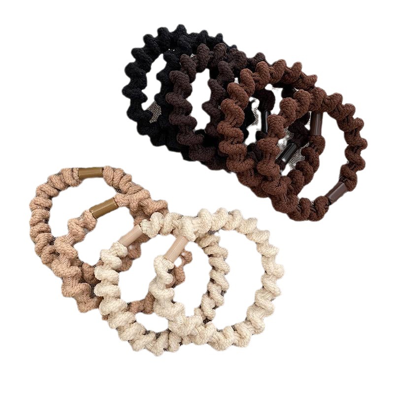 A high-end hair tie for women, a rubber band for tying hair, a high ponytail hair clip, a hair band, a simple and highly elastic hair accessory Item Picture