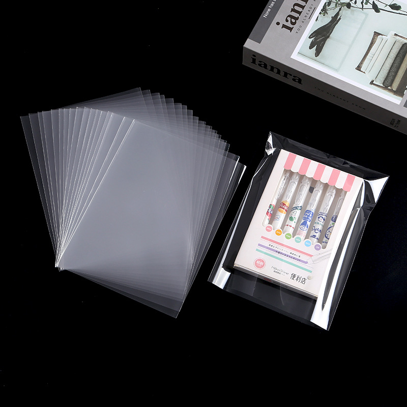Manufacturer's opp flat pocket postcard card packaging bag, transparent gift non-self-adhesive thickened jewelry plastic bag details Picture