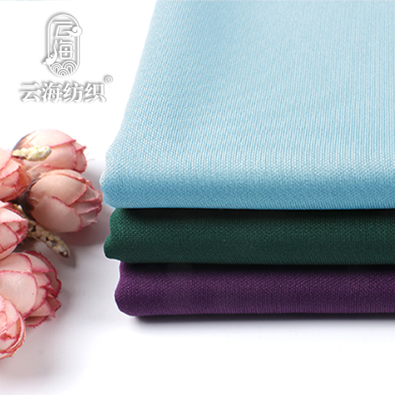 全涤乱三路平板布 涤盖涤针织布料 校服休闲运动服T恤双面布面料 Application Scenario