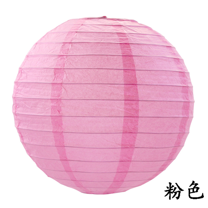 Manufacturers Wholesale White Paper Lanterns Spring Festival National Day Handmade Diy Round Lanterns Wedding Decorations Festival Supplies Specification drawing