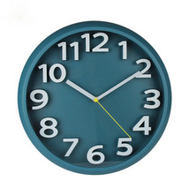 创意家居北欧风圆形立体数字12.6寸挂钟现代简约个性装饰时钟壁钟
