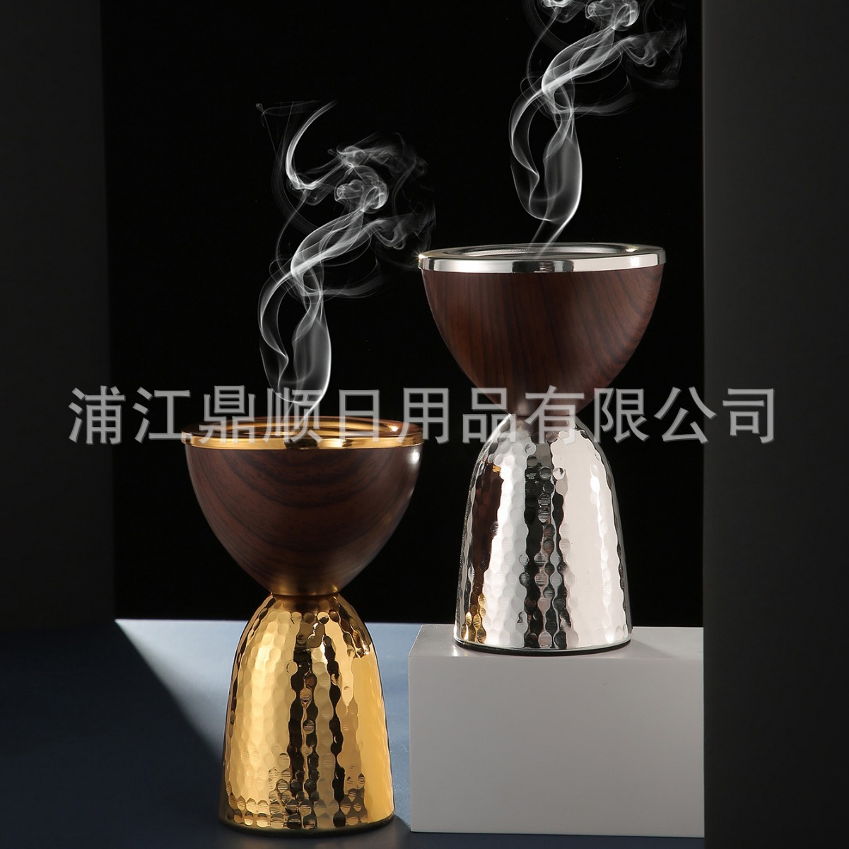 香熏炉跨境专供中东沙特阿拉伯金色香炉家居烛台装饰品摆件