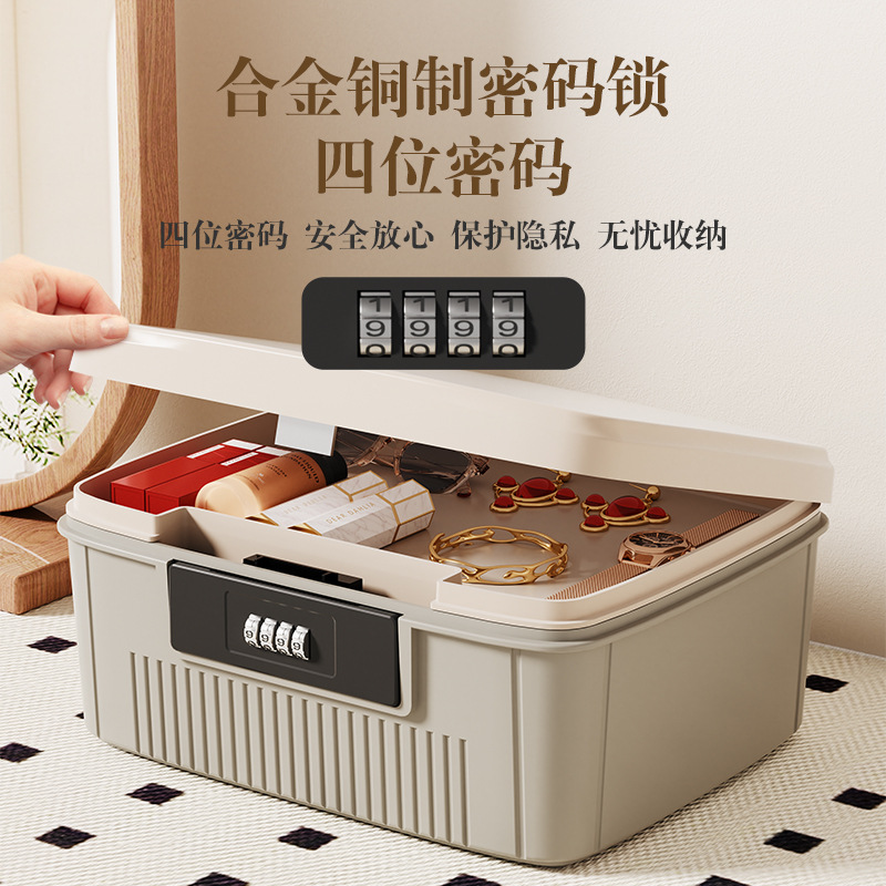 Password Storage Box Privacy Documents Document Storage Box Household Storage Box With Lock Storage Box Thickened Dust-Proof Password Box Application Scenario
