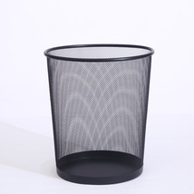 时尚简约镂空垃圾桶创意金属网格垃圾桶家用办公室多功能纸篓