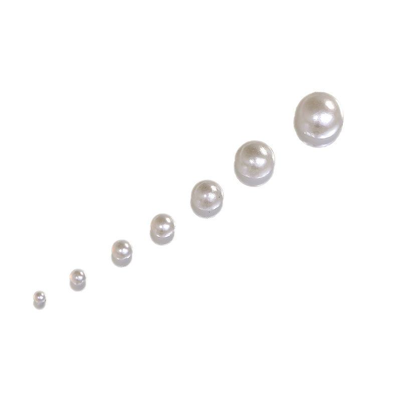 Wholesale of popular nail art pearl accessories, three-dimensional full round, semi-round, and various sizes DIY nail accessories and nail art small ornaments Item Picture