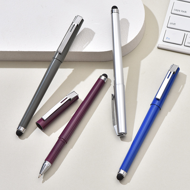 Printable Logo Capacitive Metal Ballpoint Pen Office Stationery Business Meeting Signature Pen Student Stationery Wholesale details Picture