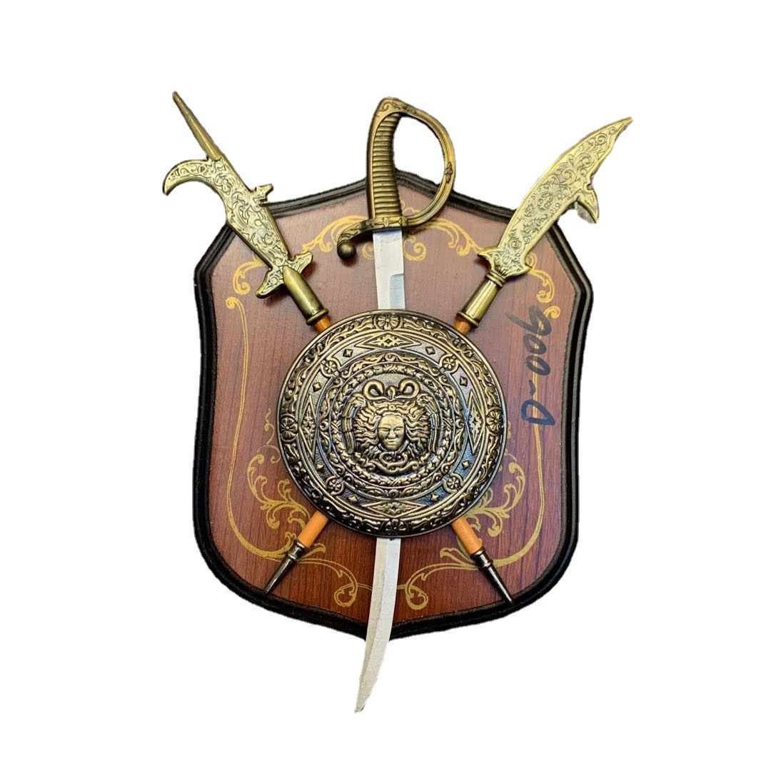 The shield home decoration European classical handicraft decoration sword wall-hanging style Item Picture