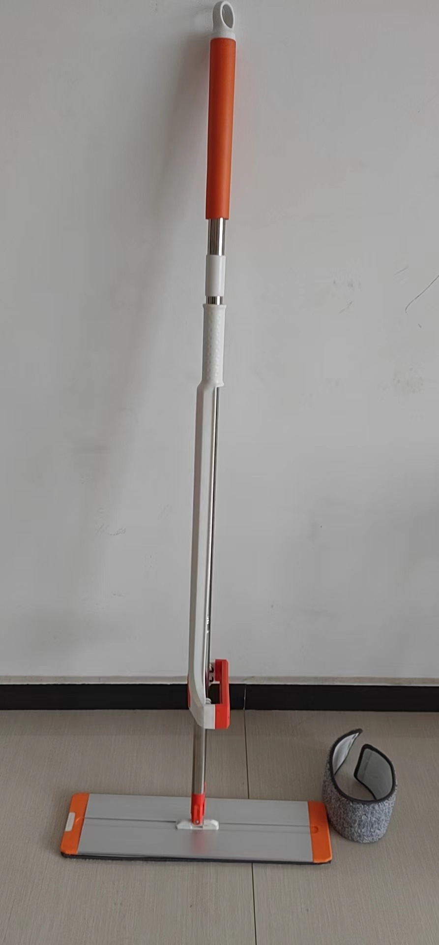 Hand-free flat mop, hand-free mop cloth, household wooden floor, tile dry and wet dual-purpose flat mop for lazy people details Picture