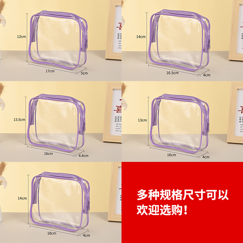 Transparent Makeup Bag Packaging Bottle Multi-Color Bag Portable Travel Toiletry Bag Pvc Large Capacity Storage Bag Manufacturers Wholesale Application Scenario