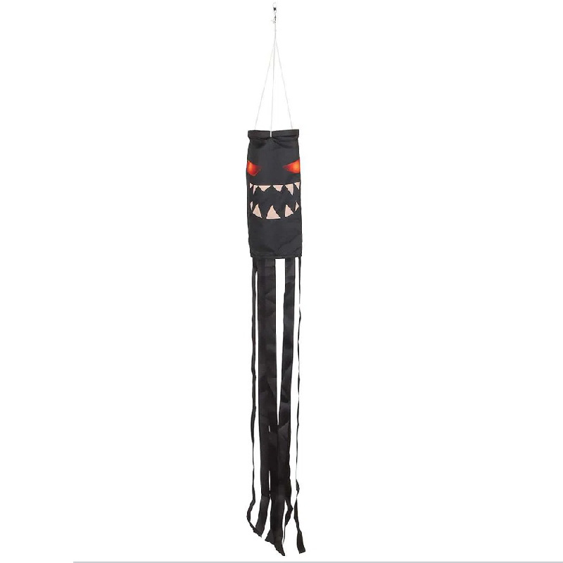 Customized cross-border Halloween decoration, horror wind tube flags, Ghost Festival courtyard outdoor hanging decorations, wind bags, ghost hanging flags Item Picture
