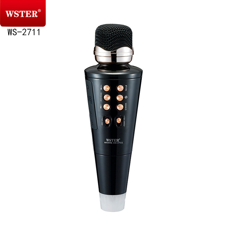 The new mobile phone, all-in-one WS-2711 with wireless Bluetooth microphone, live streaming microphone and built-in speaker for all-people KTV Specification image