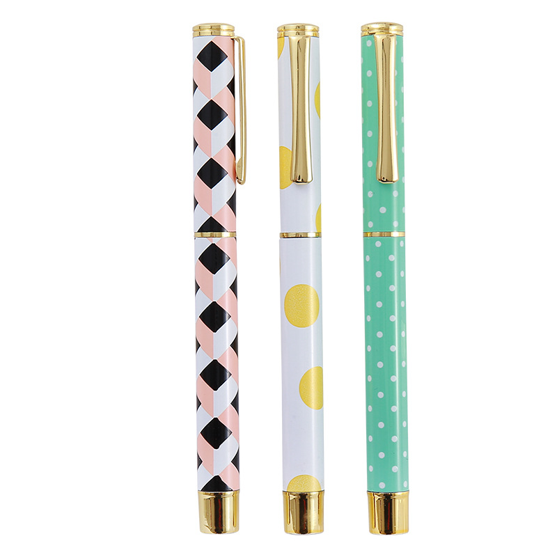 Metal signature pens, office gel pens, metal ballpoint pens, student stationery pens, advertising gift pens Item Picture