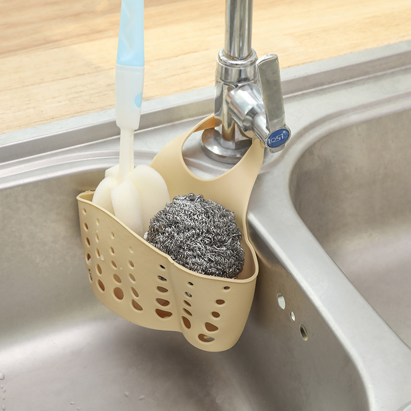 Kitchen Sink Drain Basket Storage Hanging Basket Kitchen Accessories Faucet Hanging Bag Storage Rack Storage Rack Application Scenario