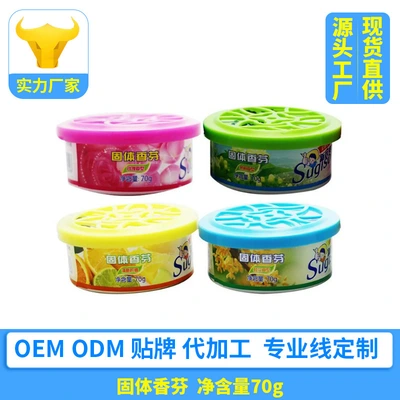 Household Solid Aromatics Toilet Toilet Continuous Deodorization Deodorization Car Freshener 70G Manufacturer Supply